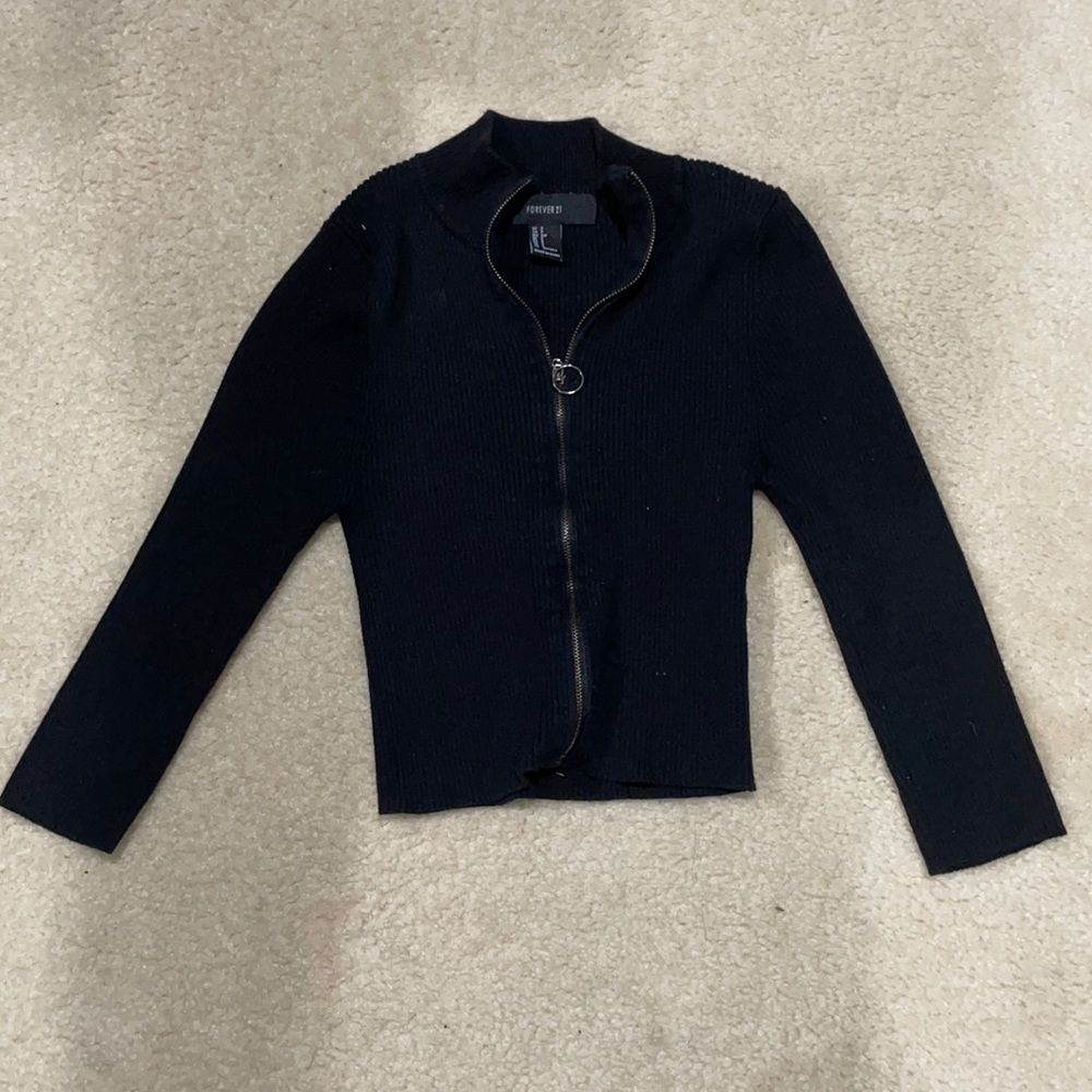 FOREVER 21 zip up shirt size SMALL